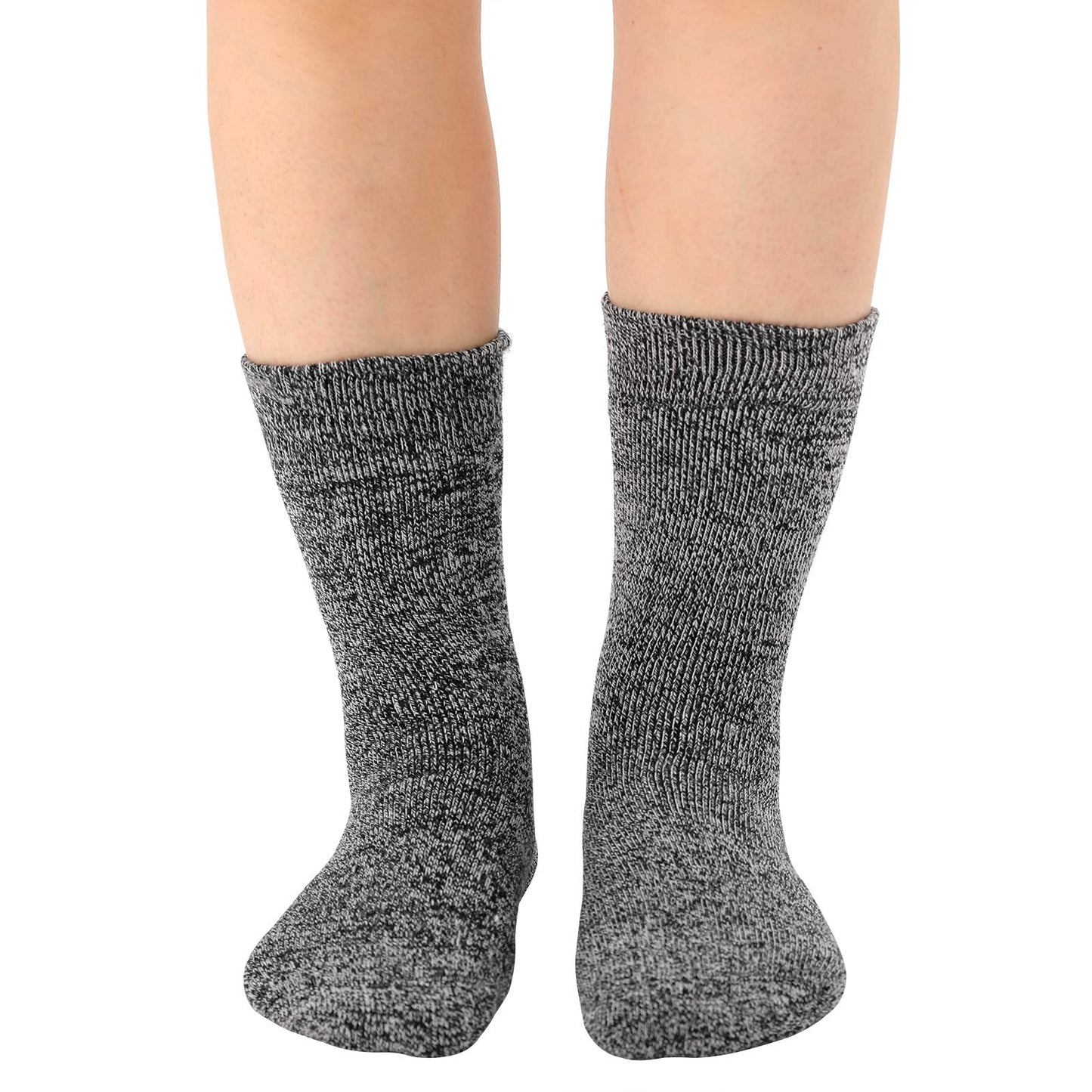 JORMATT 2 Pairs Mens Thick Thermal Socks Soft Insulated Heated Boot Warm Fleece Boot Socks Winter Cold Weather,Men Shoes Size 9-12