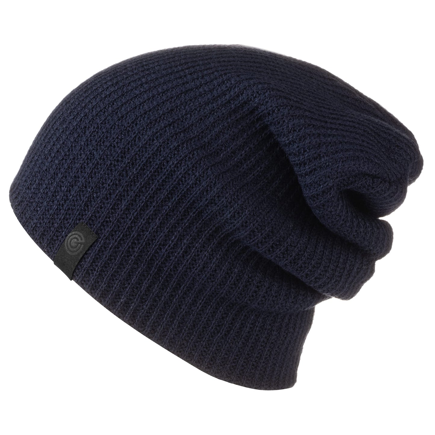 Revony Long Ribbed Beanie - Soft, Warm & Cozy - Perfect Winter Beanie for Men & Women Navy