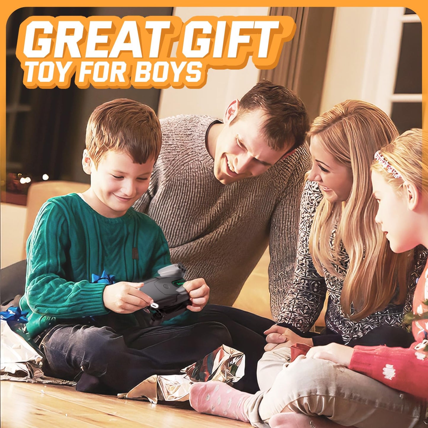 Mini Drones for Kids with Camera - 1080P HD Foldable Remote Control Helicopter Toys Gifts for Boys Girls Beginners, FPV RC Quadcopter with Altitude Hold, 3D Flips, Gesture Selfie, 3 Speed, 2 Batteries