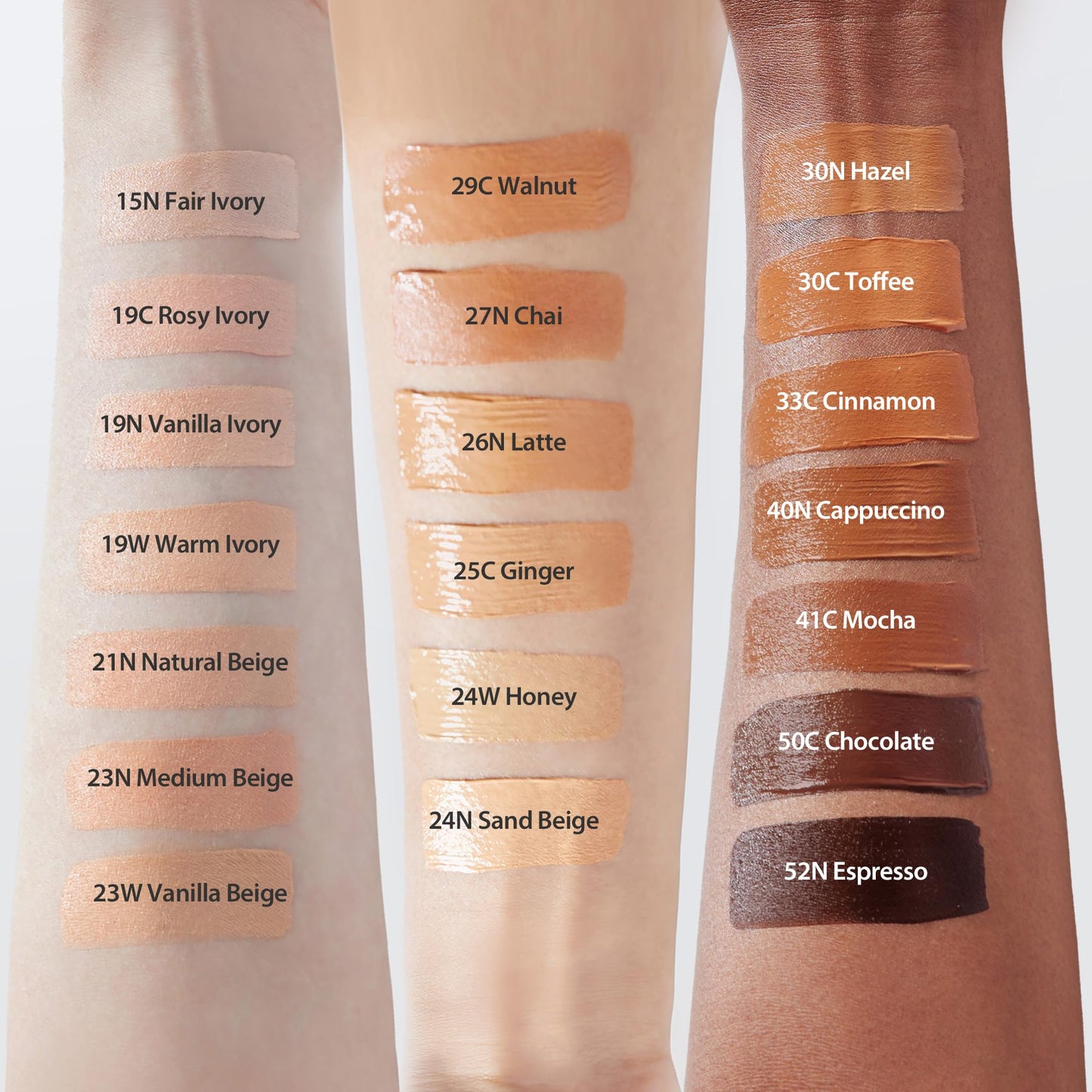 milktouch Cushion Foundation, 24H Flawless Skin, Radiant Shine, No Oxidation, Long-Lasting, Non-Creasing, 60% Hydrating Skincare Infused Korean Foundation, Valentines Gifts (19N Vanilla Ivory)