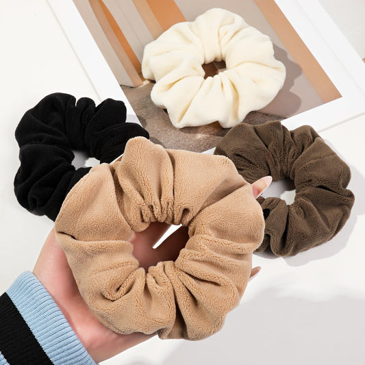 Large Scrunchies for Women's Hair Velvet Extra Big Scrunchie Both for Thick Hair or Thin Hair Curl Hair No Crease Jumbo Ponytail Holder No Hurt Your Hair for Sleep