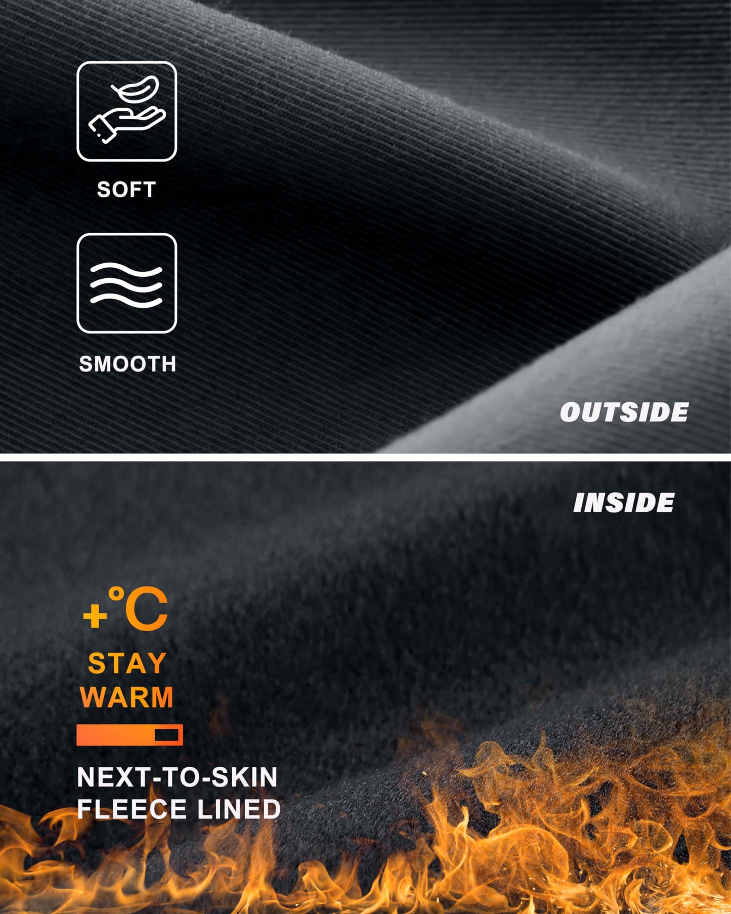 ISEEGZ Women's Fleece Lined Leggings Thermal Warm Winter Tights High Waisted Thick Hiking Yoga Pants Hiding Pockets Grey