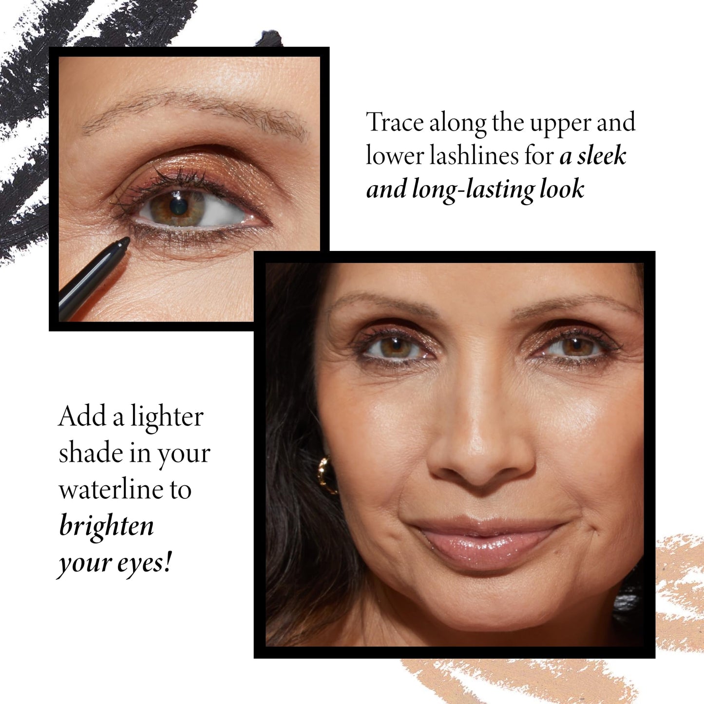 LAURA GELLER NEW YORK INKcredible Gel Eyeliner - Brown Eyed Girl - Waterproof Smudge-proof Eyeliner Pencil - Built in Sharpener