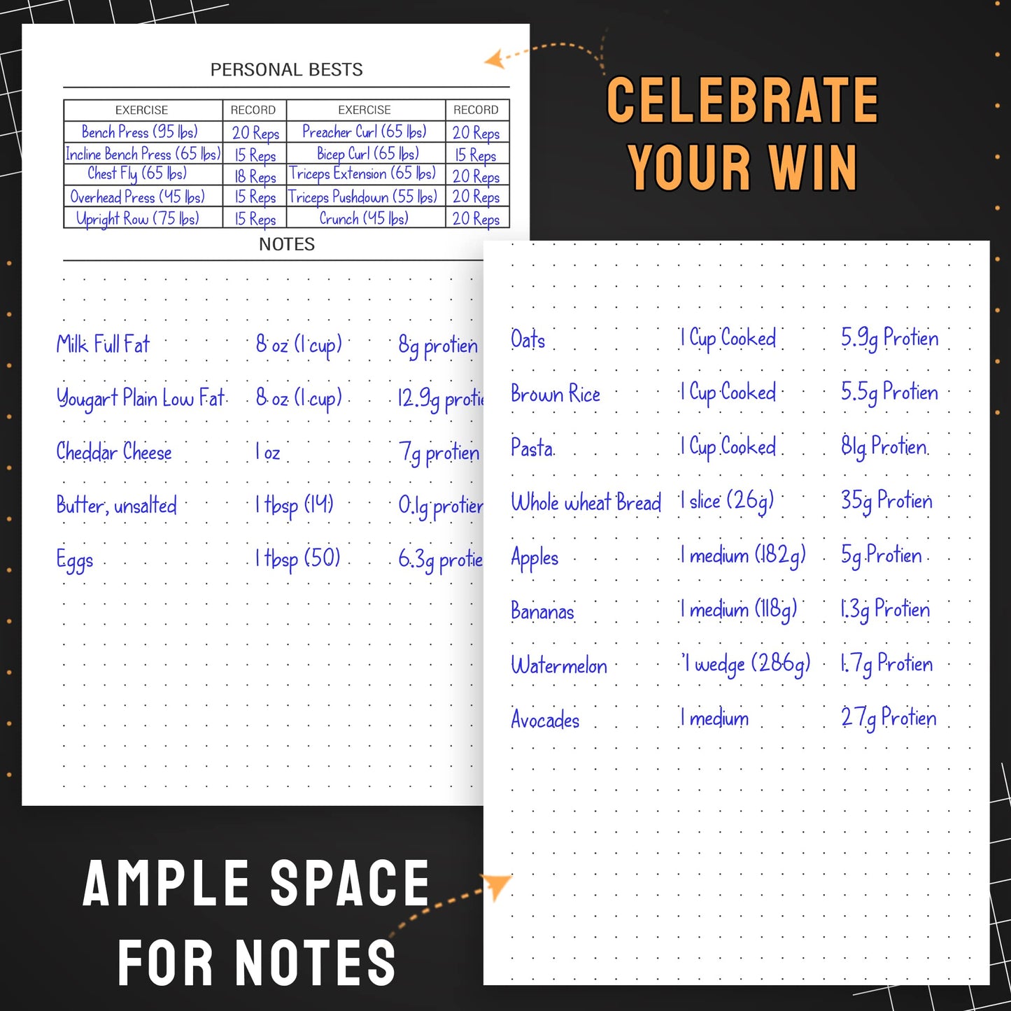 Hardcover Fitness Journal Workout Planner for Men & Women - A5(5.7" x 8.3") Sturdy Workout Log Book to Track Gym & Home Workouts - Green