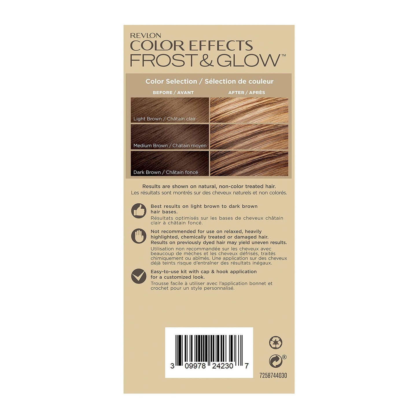 Revlon Color Effects Highlighting Kit, Permanent Hair Dye, For Balayage, Frosting, & Ombre Styling, Ammonia & Paraben Free, 30 Honey, 8 Oz (Pack of 1)