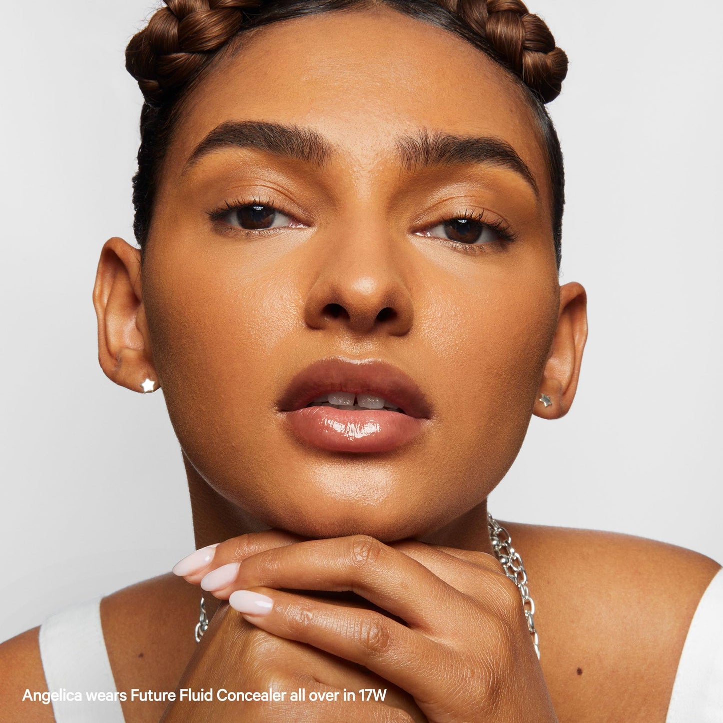 Milk Makeup Future Fluid All Over Cream Concealer, 17W (Medium Tan with Warm Undertones) - 0.28 fl oz - Medium-to-Full Coverage - Up to 12-Hour Wear - Crease-Proof Finish - Vegan, Cruelty Free