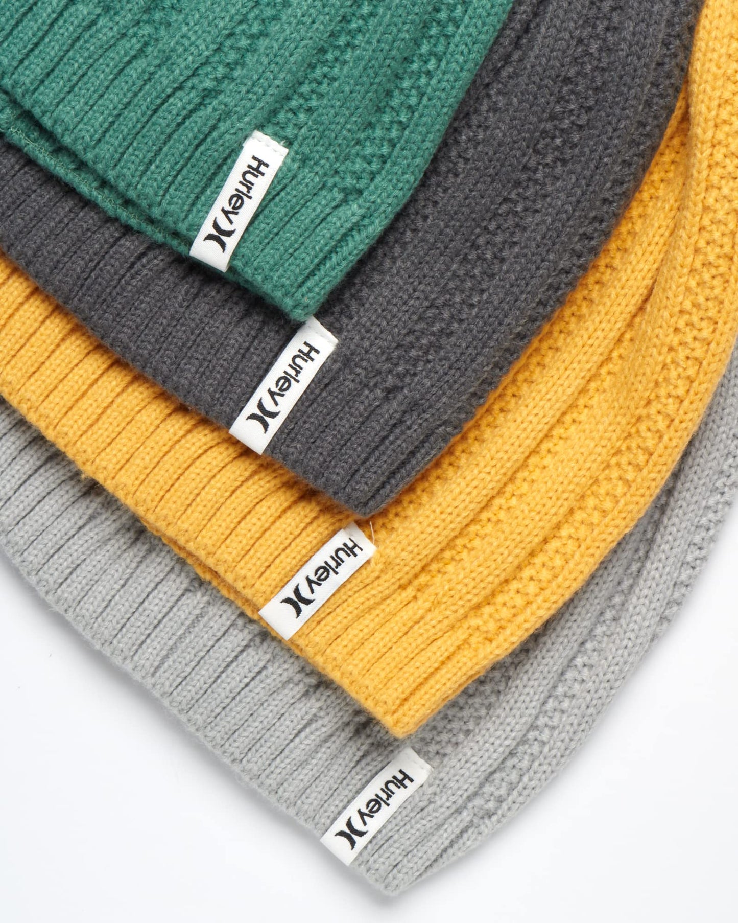 Hurley Women's Winter Hat - Helena Hand-Knit Slouchy Pom Pom Beanie, Size One Size, Evergreen Aura