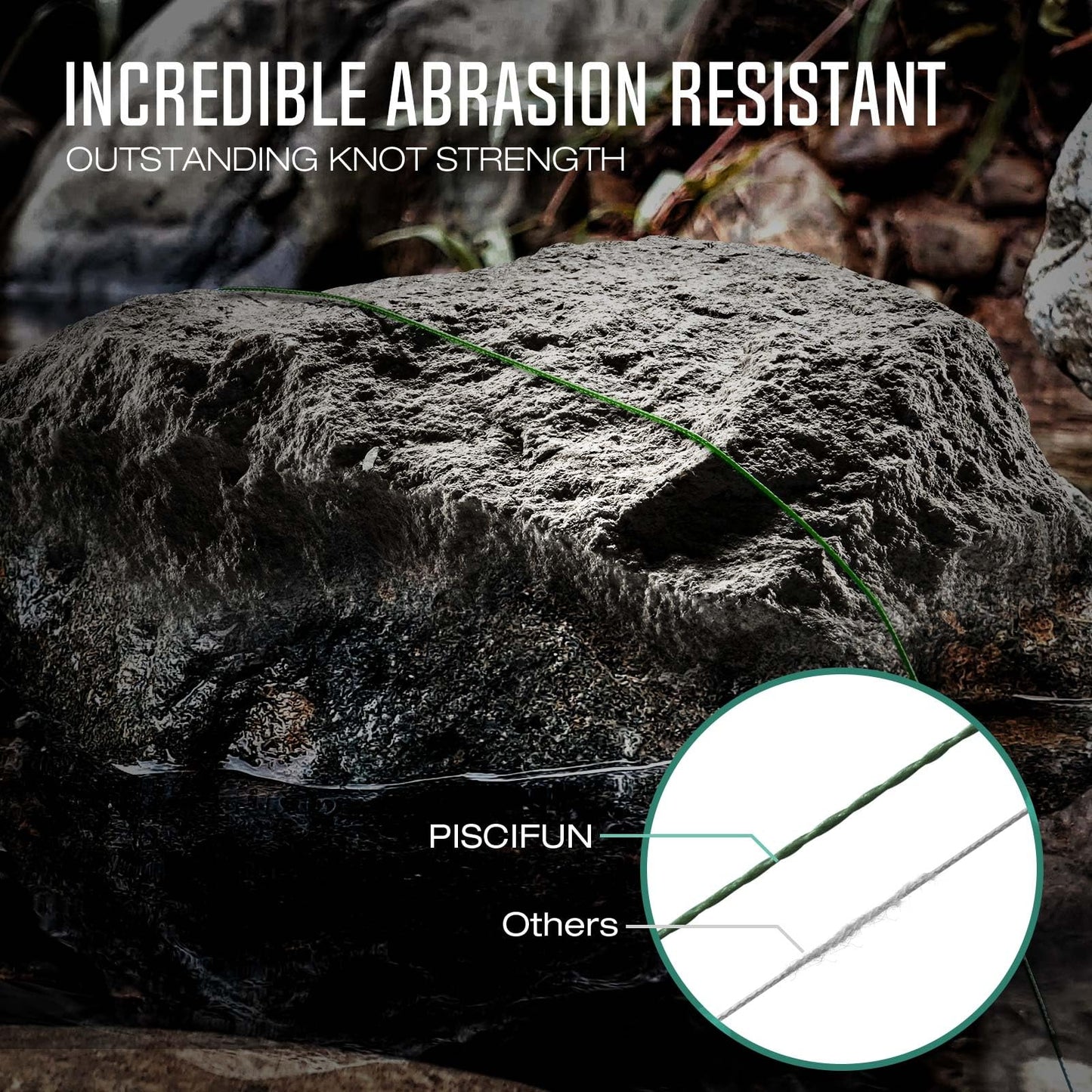 Piscifun Onyx Braided Fishing Line Advanced Superline Braid Lines 300Yd 20lb Black