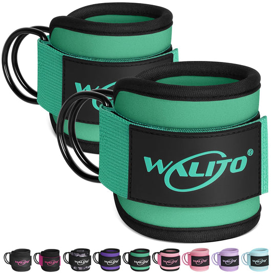 WALITO Gym Ankle Straps for Working Out - Glute Ankle Cuff Kickback Strap, Gym Cable Machine Accessories for Women Glute Leg Extensions, Hip Abductors & Lower Body Exercises Equipment