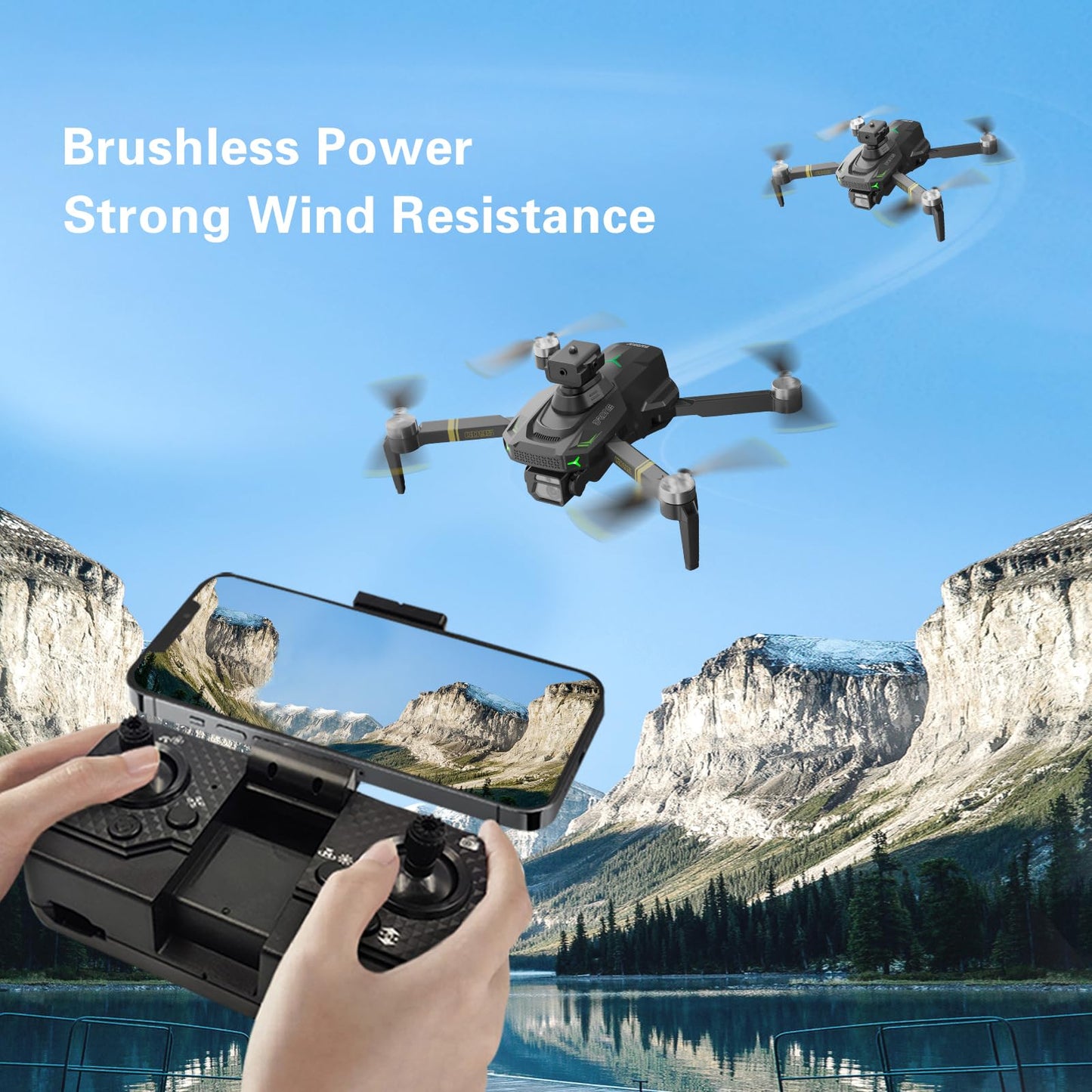 Drone with Camera, 1080P HD Foldable Drone with Gravity Control, Gesture Selfie, Altitude Hold, 360° Flip, One Key Start, 1 Batteries – Beginner-Friendly Toy for 12+ Boys and Girls