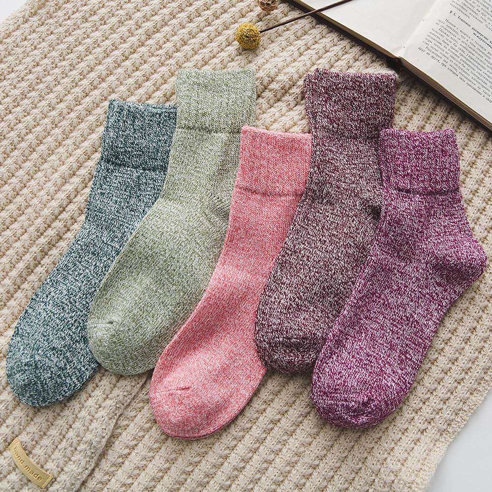 GLCMXMART wool socks for women, warm thermal thick winter socks for women cold weather, gift for women her