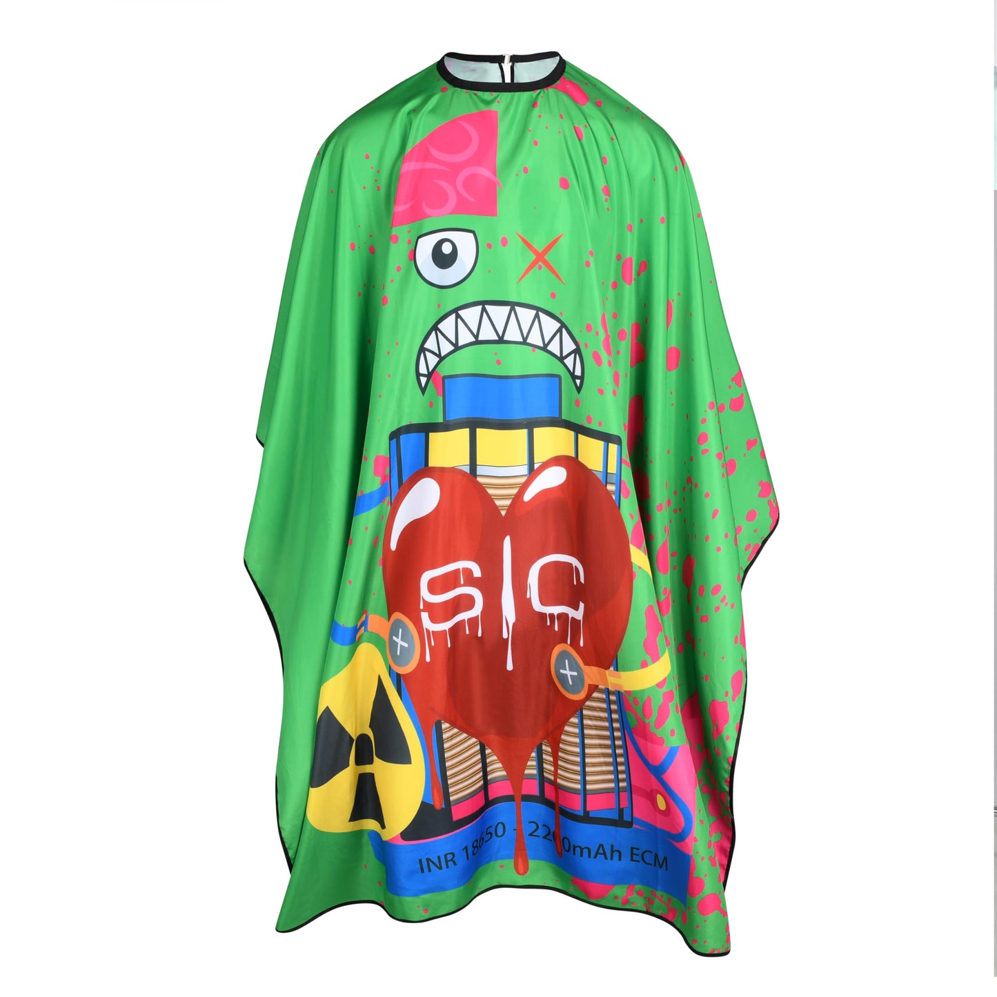 Stylecraft Professional Barber Water Resistant Hair Cutting Cape One Size (Radioactive Green)