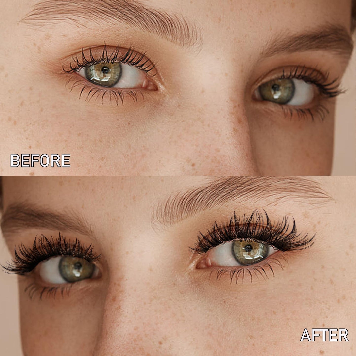 GAQQI Lash Clusters, DIY Eyelash Extension 168 Clusters Lashes C Curl, Mega Volume Individual Lashes 10-16mm Mix Length Fluffy Lash Extension (GQ18,C Curl,10-16mm)