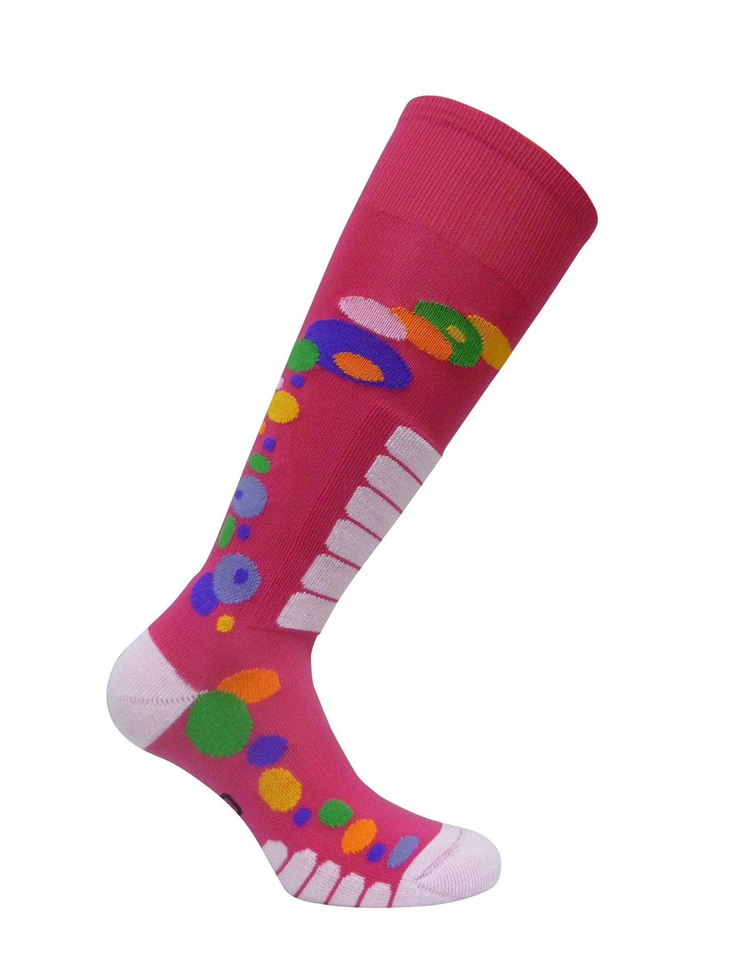 Eurosocks Women's Free Style Silver Socks, Fuchsia, Small