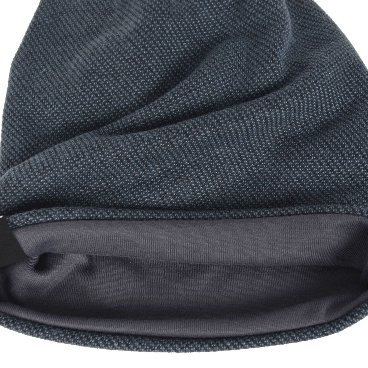 VECRY Mens Slouchy Beanie Knit Skull Cap Long Baggy Hip-hop Winter Summer Hat B305 (Navy)