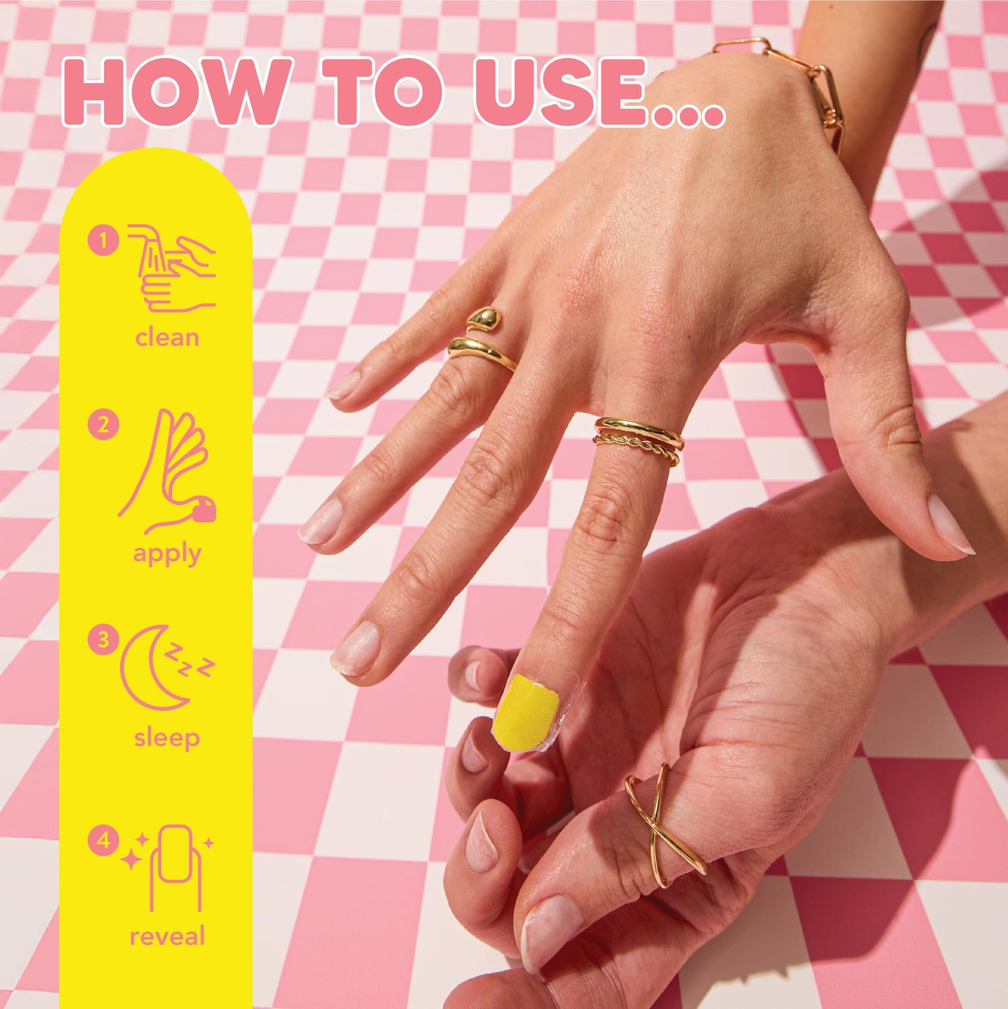 Onyx Professional Hard as Hoof S.O.S Nail Patches - Nail and Cuticle Strengthening Treatment Repair Patches, Nail Growth, Repair, 20 Count