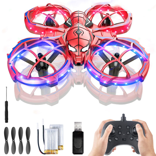 BEZGAR Mini Drone Easy to fly Beginner, LED Remote Control Drones, RC Quadcopter with Auto Hovering, 3 Speed Mode, 360° Flips Stunt, Headless Mode, Obstacle Avoidance, Birthday Gifts for Kids 8-12
