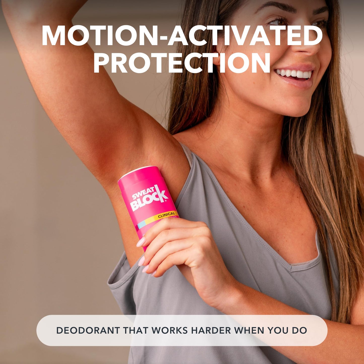 SweatBlock Deodorant for Women | Clinical Antiperspirant, 48 Hour Sweat & Odor Protection, Coconut & Vanilla