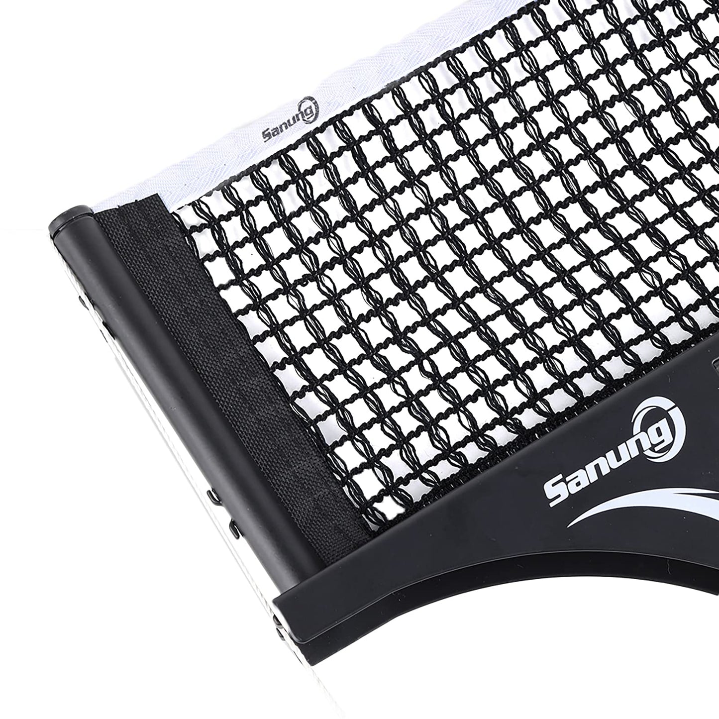 Sanung Table Tennis Net,C-Y2 Portable Table Tennis Thicken Mesh Net Impact Resistant Ping Pong Table Replacement Net for Any Standard SizeTable,Black