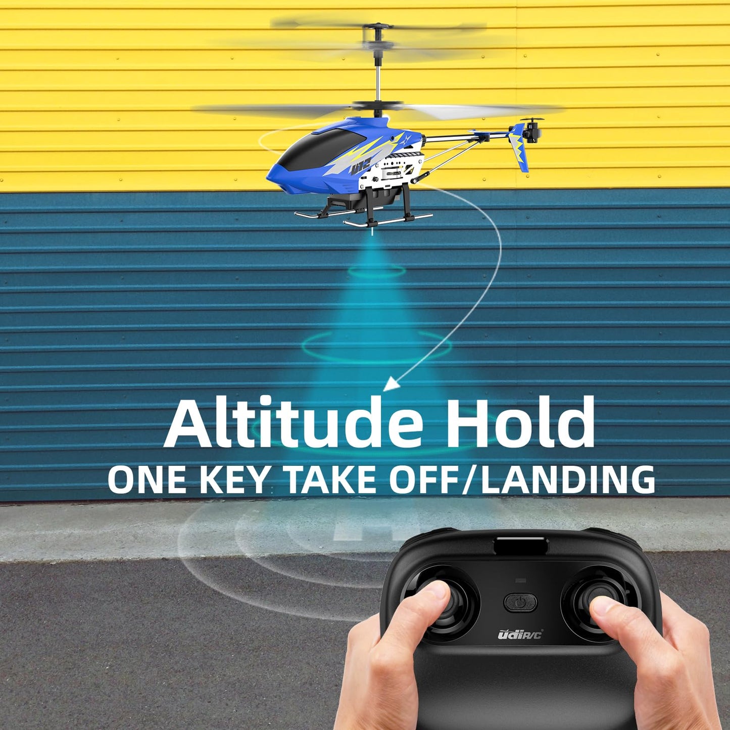 Cheerwing U12 Remote Control Helicopter with Altitude Hold, Mini RC Helicopter for Adults Kids, One Key take Off/Landing and 2 Batteries