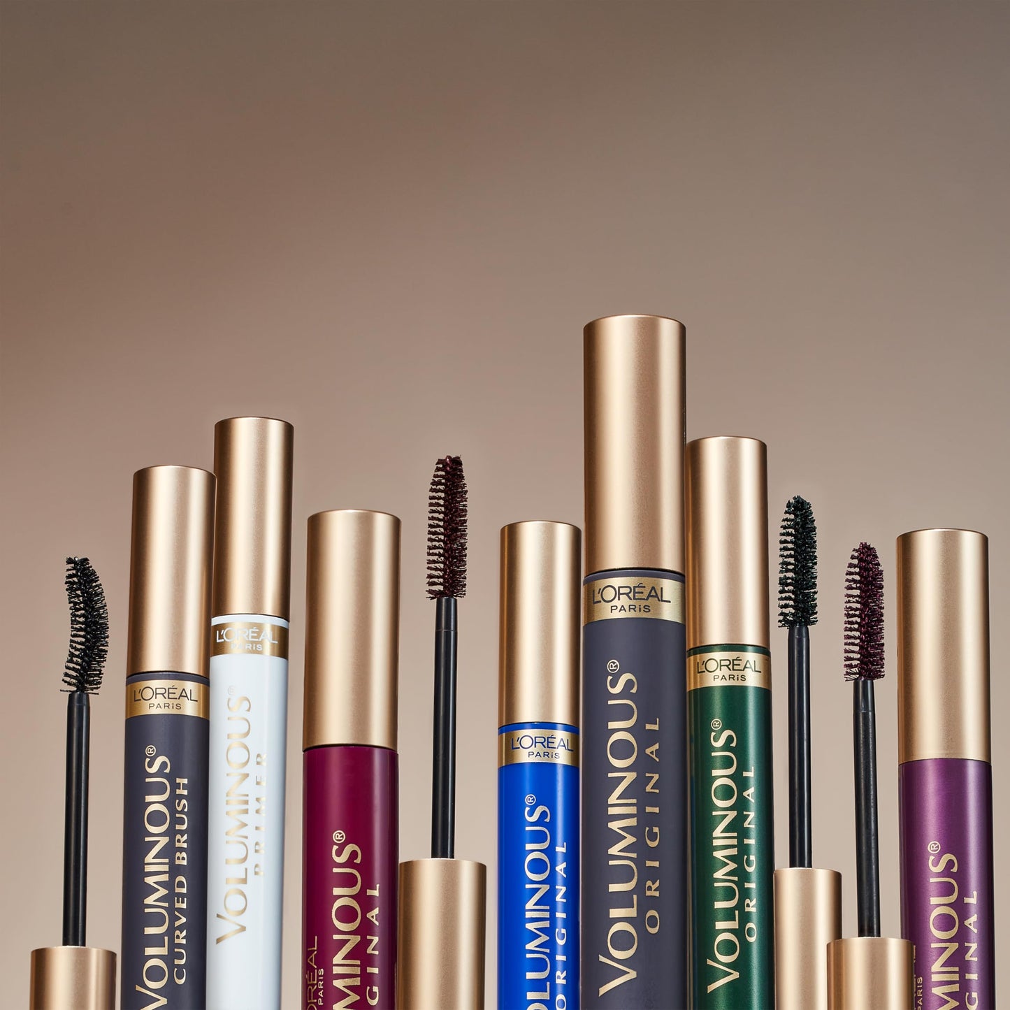 L’Oreal Paris Makeup Voluminous Original Volume Building Mascara, Black Brown, 2 Count