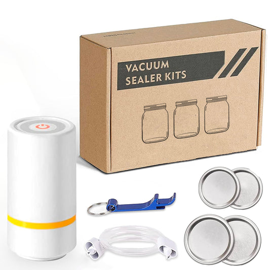 Nutri-Seal Electric Jar Vacuum Sealer Kit - Electric Vacuum Sealer For Vacuum Seal Containers - Easy to Use