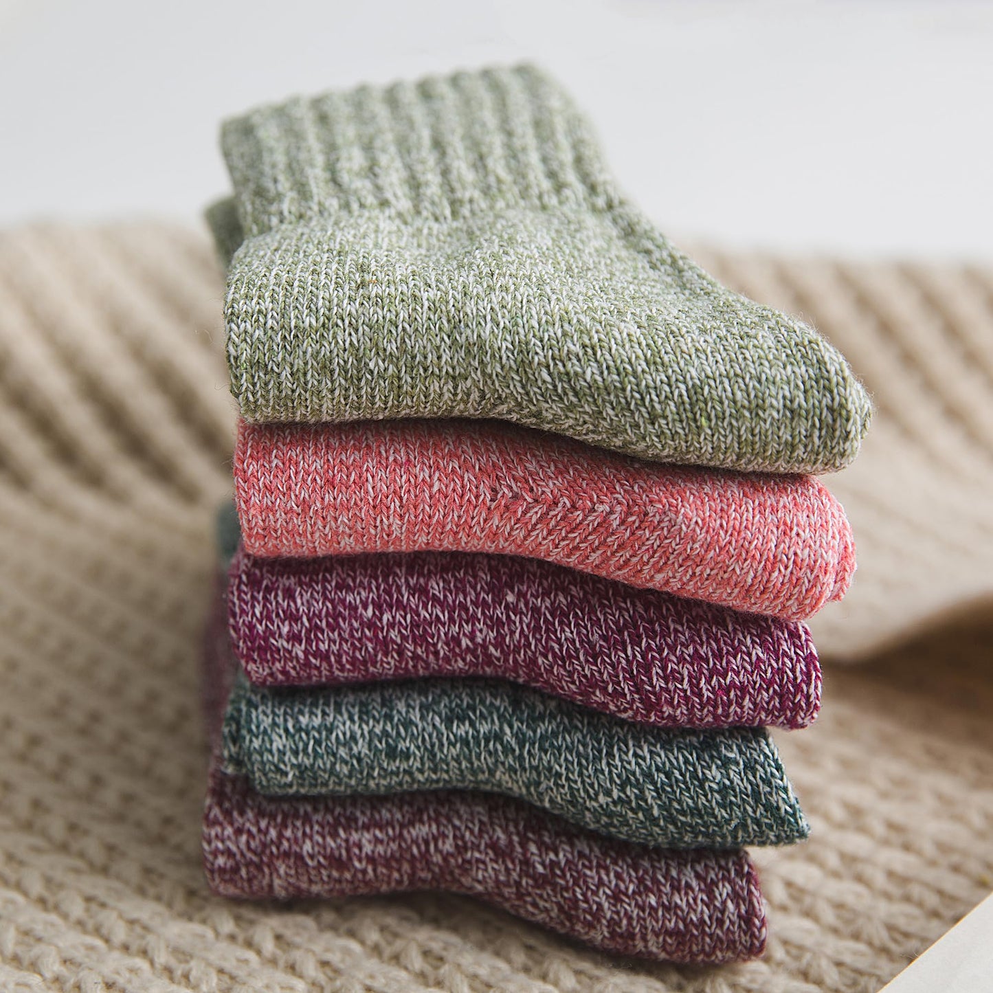 GLCMXMART wool socks for women, warm thermal thick winter socks for women cold weather, gift for women her
