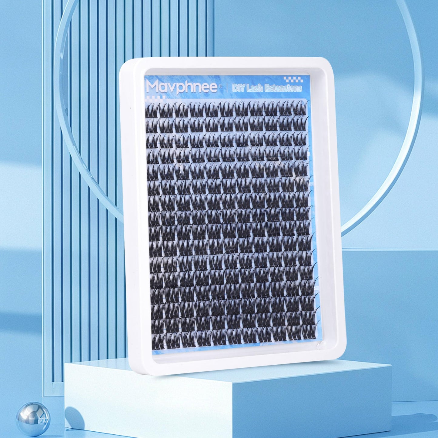 Lash Clusters Natural Cluster Eyelash Extensions 168 Pcs Wispy Lash Extensions 9-12MM C Curl Eyelash Clusters DIY Individual Lashes by Mavphnee