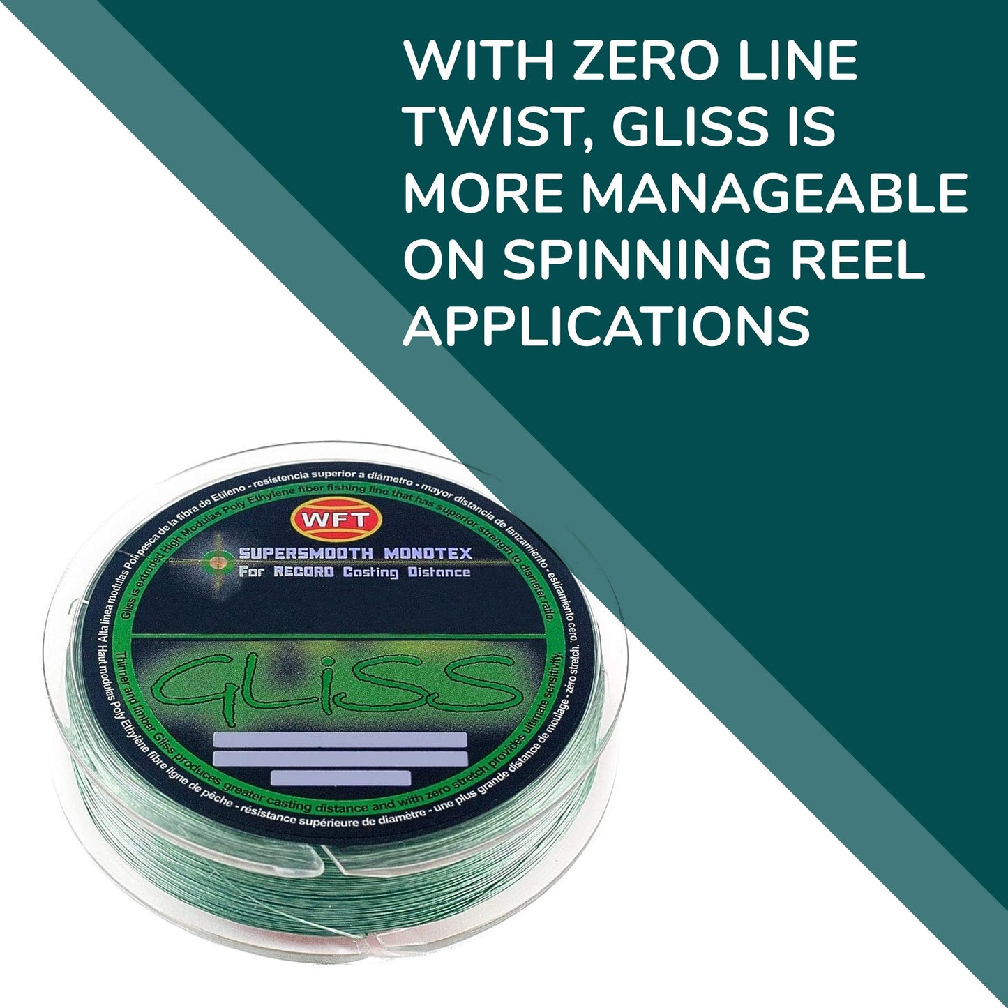 Ardent Gliss Fishing Line, 8 Pound Test, 150 Yards, Zero Stretch Polyethylene Fiber, Green