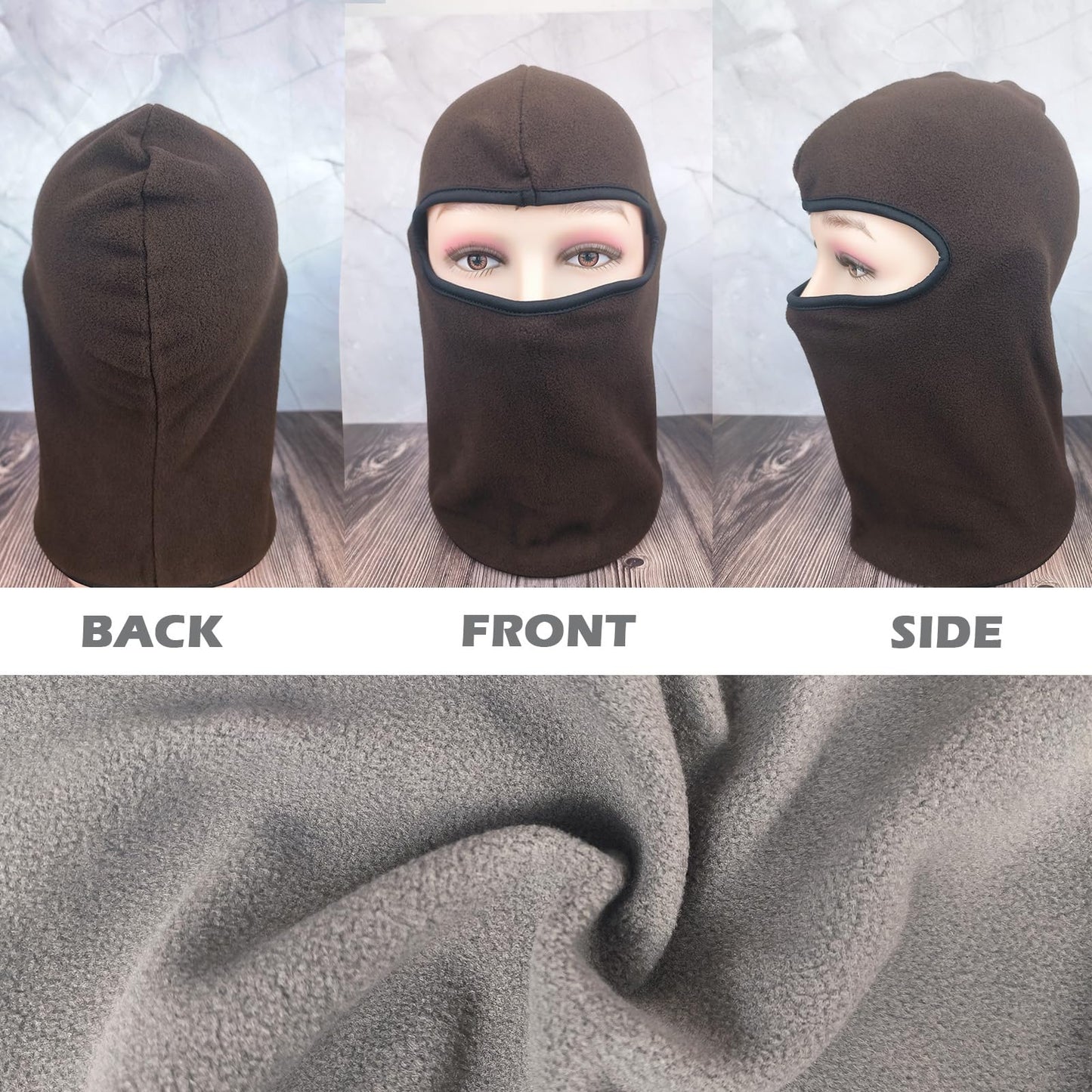 Fleece Balaclava Ski Mask，Winter Face Mask，Thermal Warm Face Cover，Winter Hood for Men and Women (US, Alpha, One Size, Camouflage)