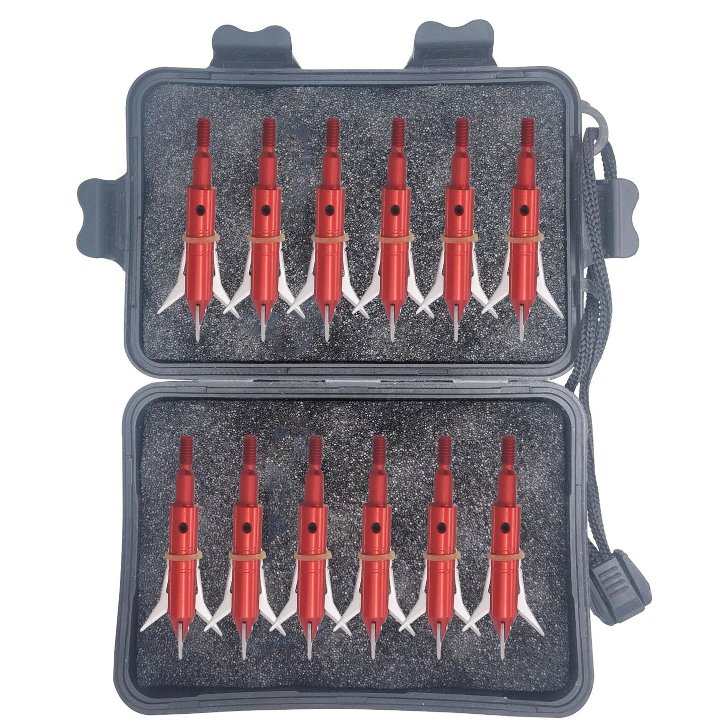 LeeMui Hunting Broadheads 100 Grain Stainless Steel Archery Broadheads Blades Grain Screw-in Arrow Heads Tips Compatible with Traditional Bows Archery Broad Crossbow Recurve