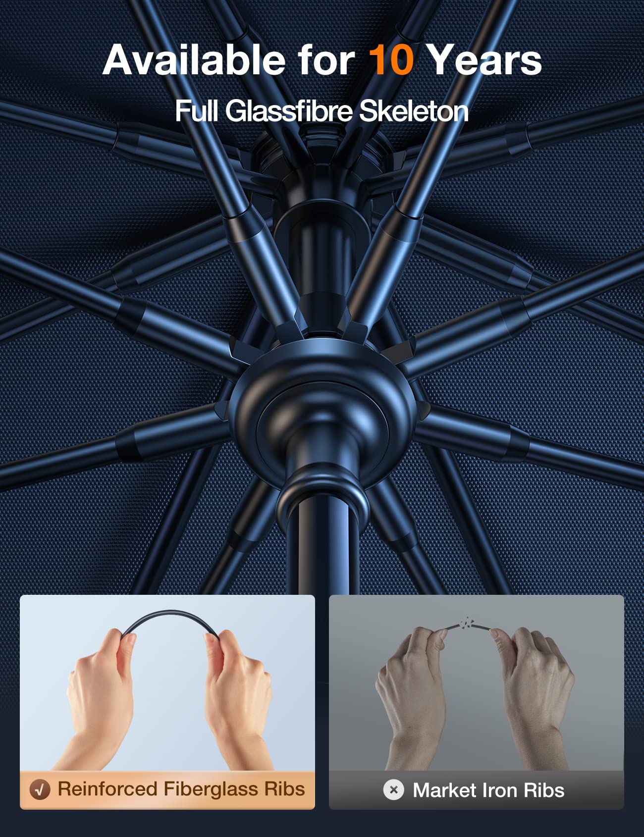 [2025 Upgrade] AKEsepe Windshield Sun Shade Umbrella for Car-[World-Class Quality Certified] Block UV Rays&Sun Heat,Protect Car Interior,Retractable Handle,Zipper with Wide Bandage,M(54" L x 31" W)