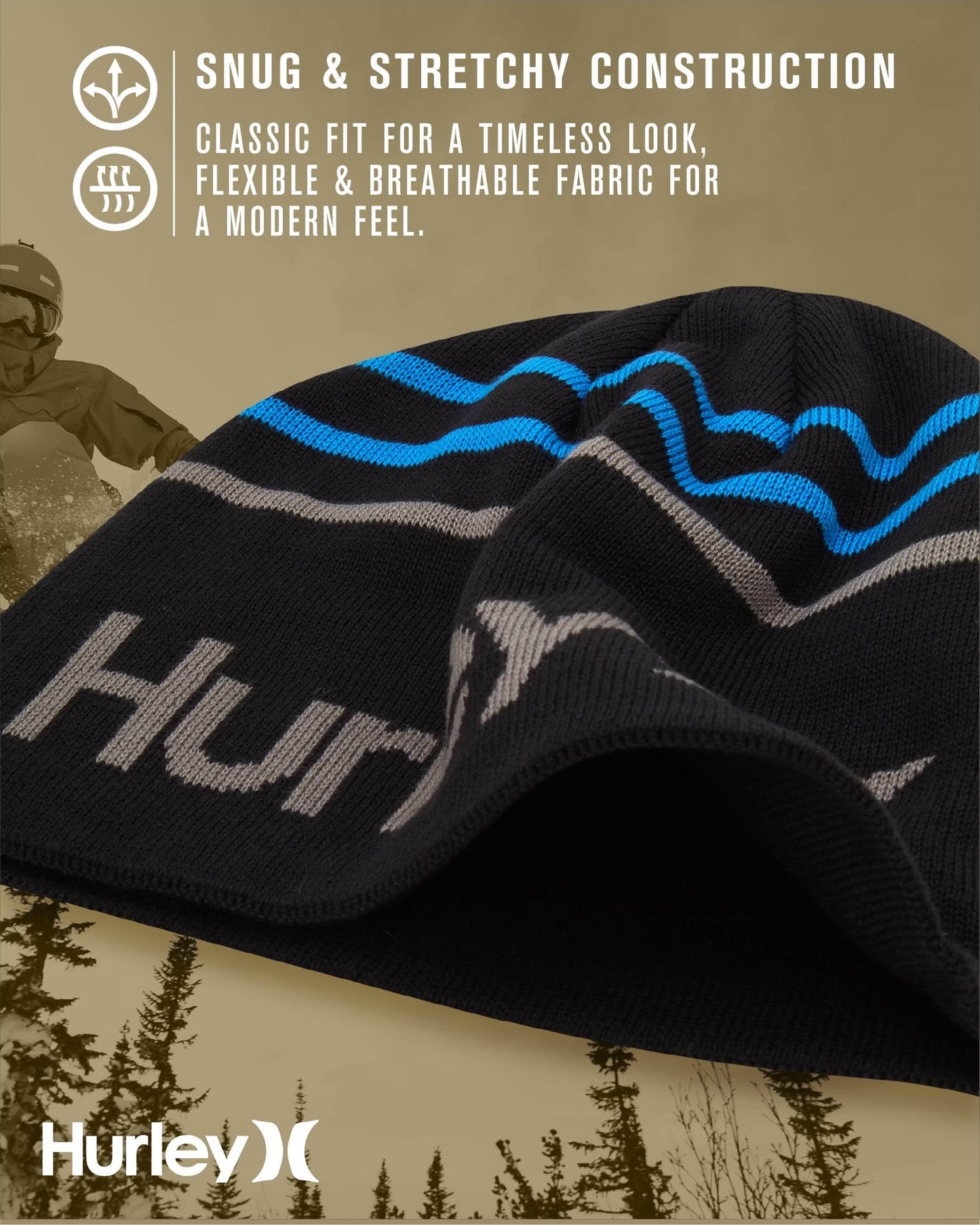 Hurley Men's Utility, Black, One Size