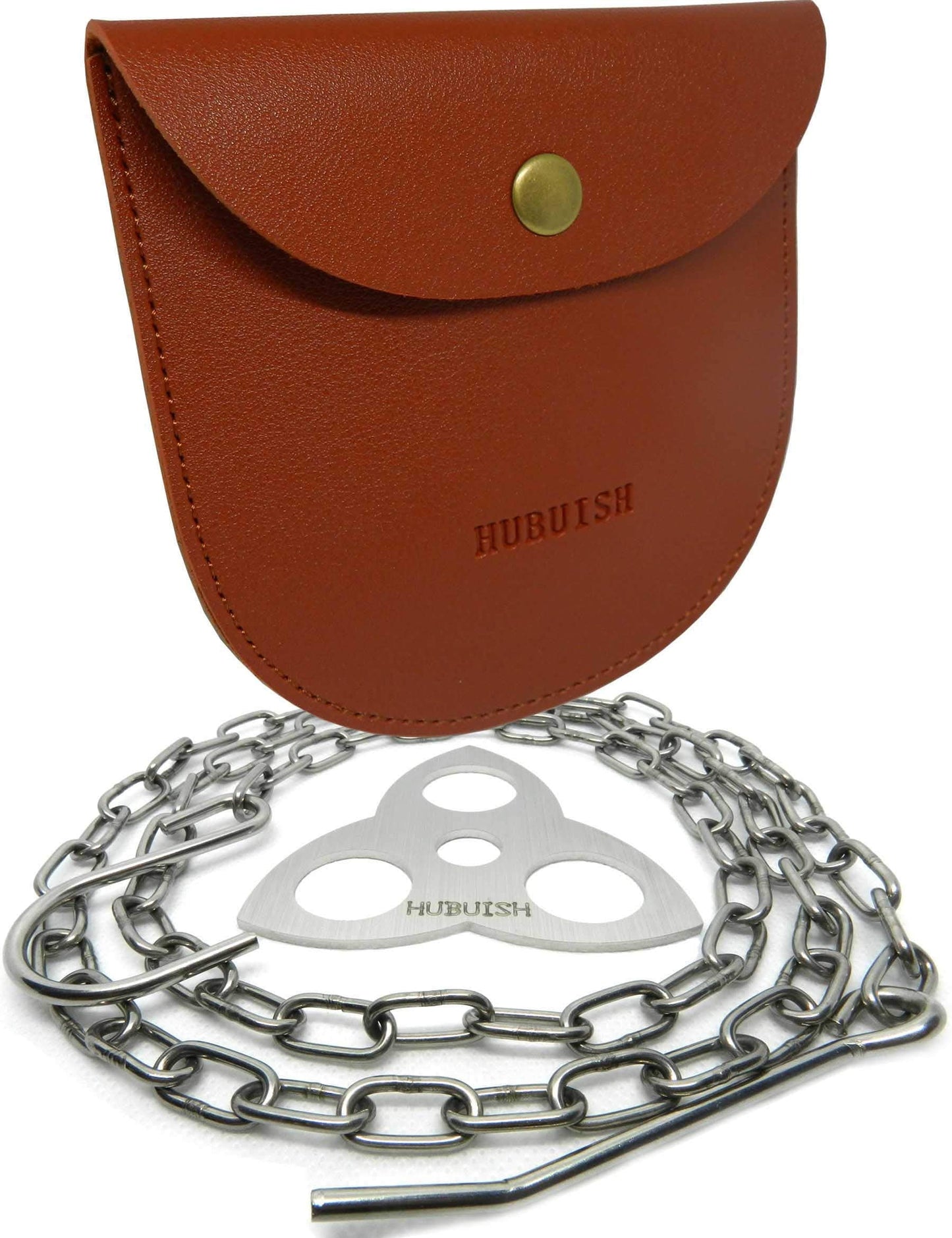 Camping Tripod Board - Campfire Tripod, Camping Tripod for Cooking, Turn Branches into Cooking Tripod, Portable Bushcraft Gear for Camper/Hiker Travel Outdoor Firepit Dutch Oven Tripod (Dark Brown)