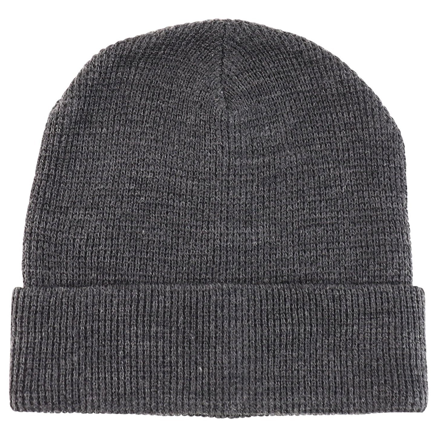 Armycrew XXL Oversized Waffle Knit Pattern Winter Long Beanie - Charcoal