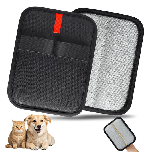 INABULETWO 1 Pcs Electrostatic Pet Hair Removal Gloves Brush, Reusable Static Pet Cat Dog Hair Remover Gloves Grooming Brush Couch, Furniture, Carpet, Car Seat, Upgraded Animal Fur Removal Tool