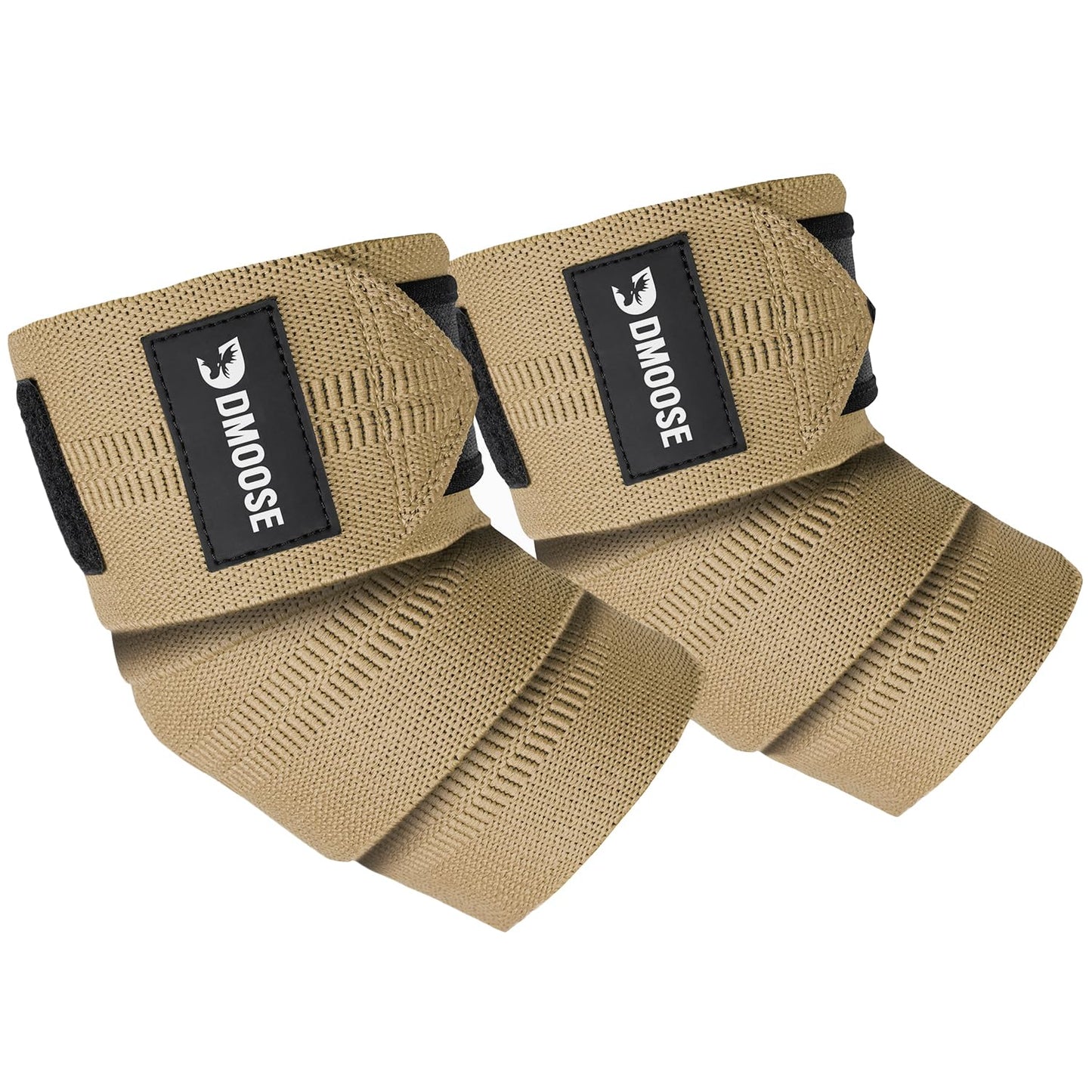 DMoose Fitness Elbow Wraps for Weightlifting, Bench Press, Cross Training & Powerlifting for Men and Women - 40" Nylon (Pair) Elbow Straps - Increases Stability of Joints and Support Injury Recovery