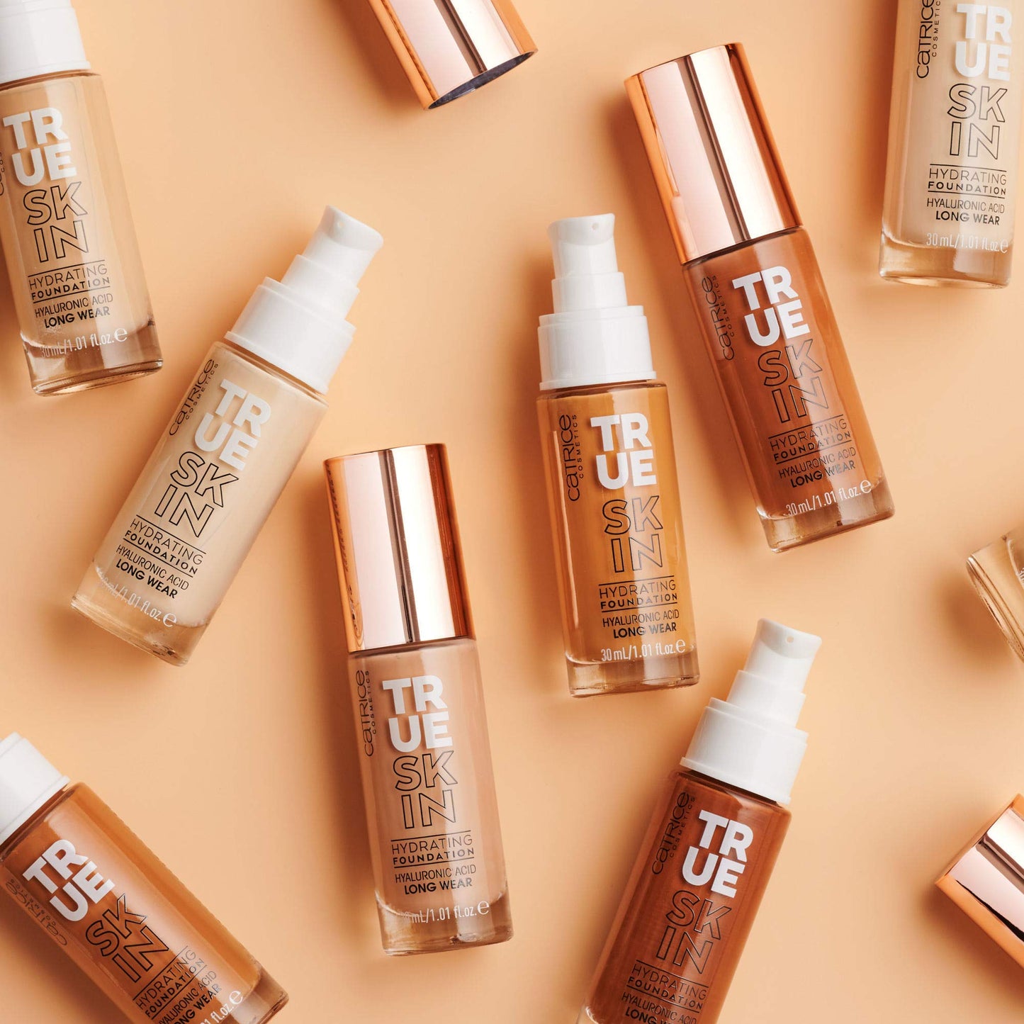 Catrice | True Skin Hydrating Foundation | Lightweight Buildable Coverage with Hyaluronic Acid and Watermelon Seed Oil | Vegan & Cruelty Free (043 | Neutral Macchiato)