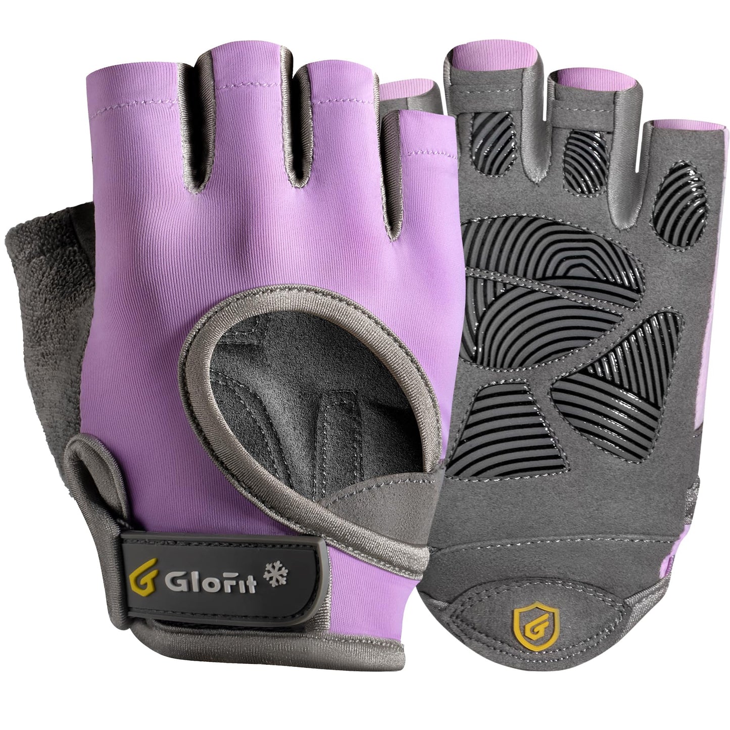 Glofit Workout Gloves for Women Men, Lightweight Weight Lifting Glove Breathable Fingerless Gym Gloves, Exercise, Fitness, Training, Cycling