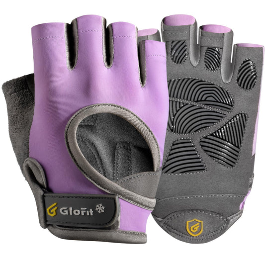 Glofit Workout Gloves for Women Men, Lightweight Weight Lifting Glove Breathable Fingerless Gym Gloves, Exercise, Fitness, Training, Cycling