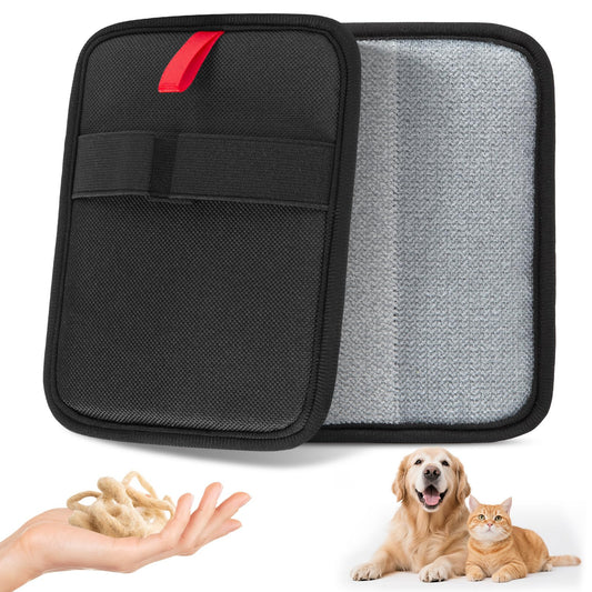 Wqapey Pet Hair Remover, Electrostatic Pet Hair Removal Gloves, Reusable Cat & Dog Hair Remover for Couch, Furniture, Carpet, Curtain, Upgraded Animal Fur Removal Tool, Cat Grooming Gloves-1 PCS