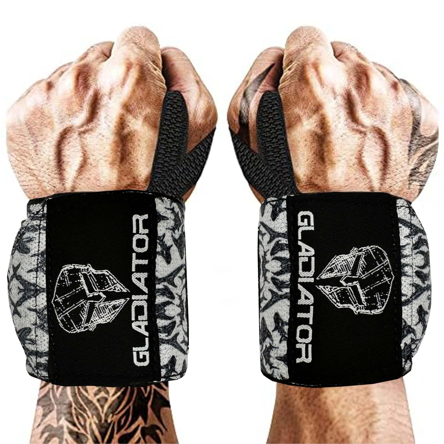 Gladiator | Wrist Wraps for Weightlifting | 18 Inch Weight Lifting Wrist Straps for Men & Women