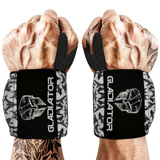 Gladiator | Wrist Wraps for Weightlifting | 18 Inch Weight Lifting Wrist Straps for Men & Women
