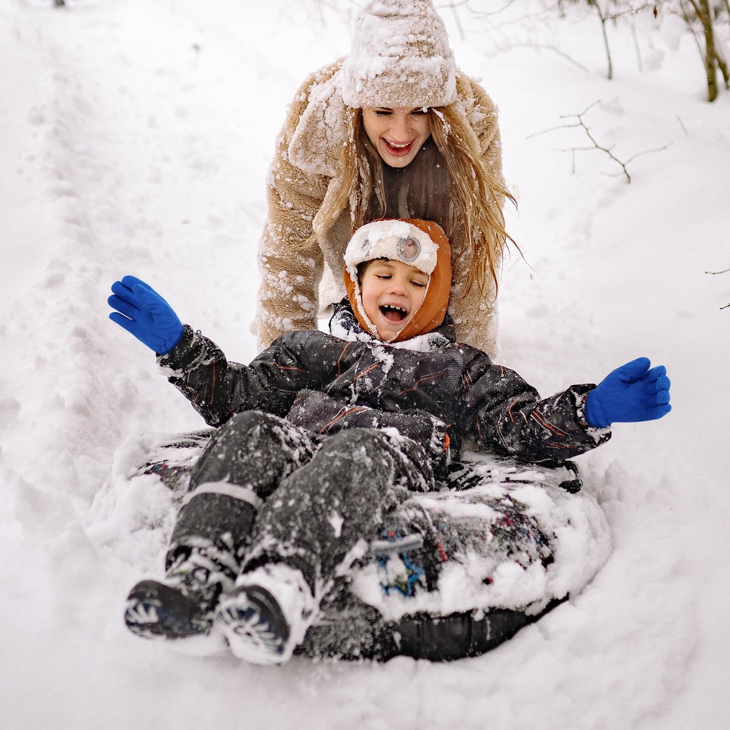 ONESING 3 Pairs Fleece Winter Gloves Toddler Warm Gloves for Boys Girls Snow Outdoors Cold Weather Mixcolor G