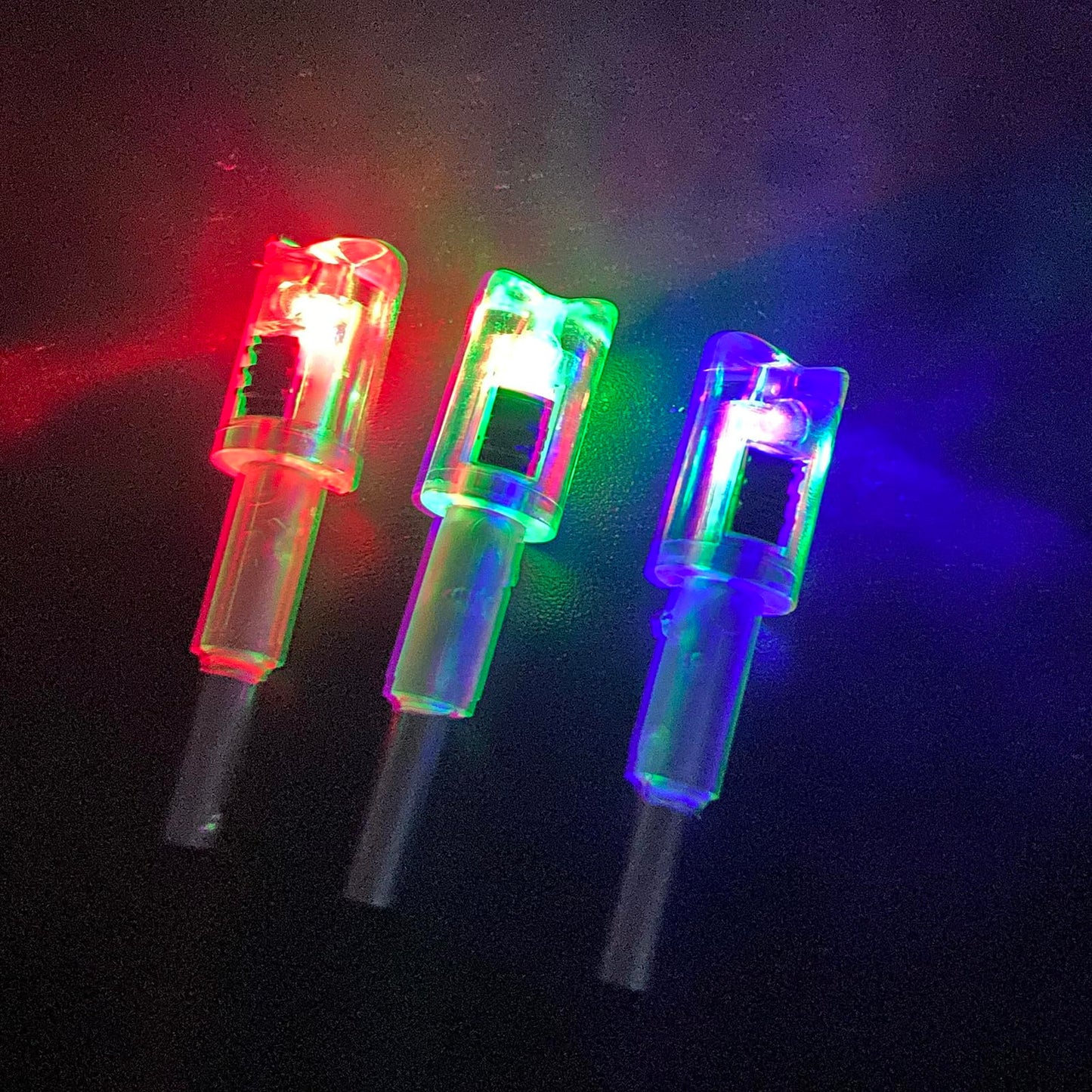 KEAUP 6/3 Pack Lighted Nocks for Crossbow Bolts with .285”/.297”/.300”/.305” Bushings High-Visibility Crossbow Lighted Nocks, On/Off Switch Included