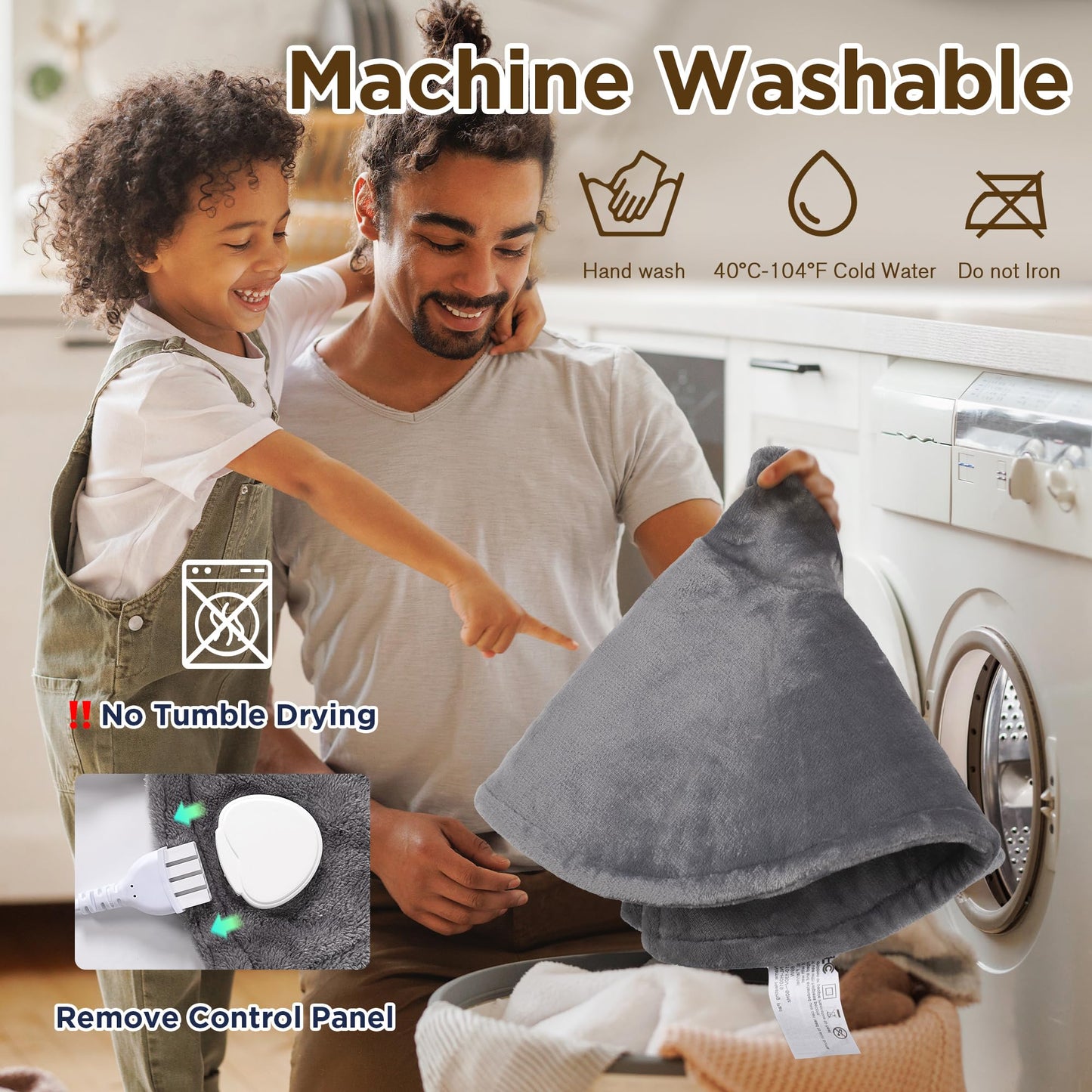 Heating Pad for Neck, [2025 Upgrade] Neck and Shoulders Heating Pads with Deeper Pain Relief, Electric Heating Pad for Back, Christmas Birthday Gifts for Women Men Mom, 22 x 25, Grey