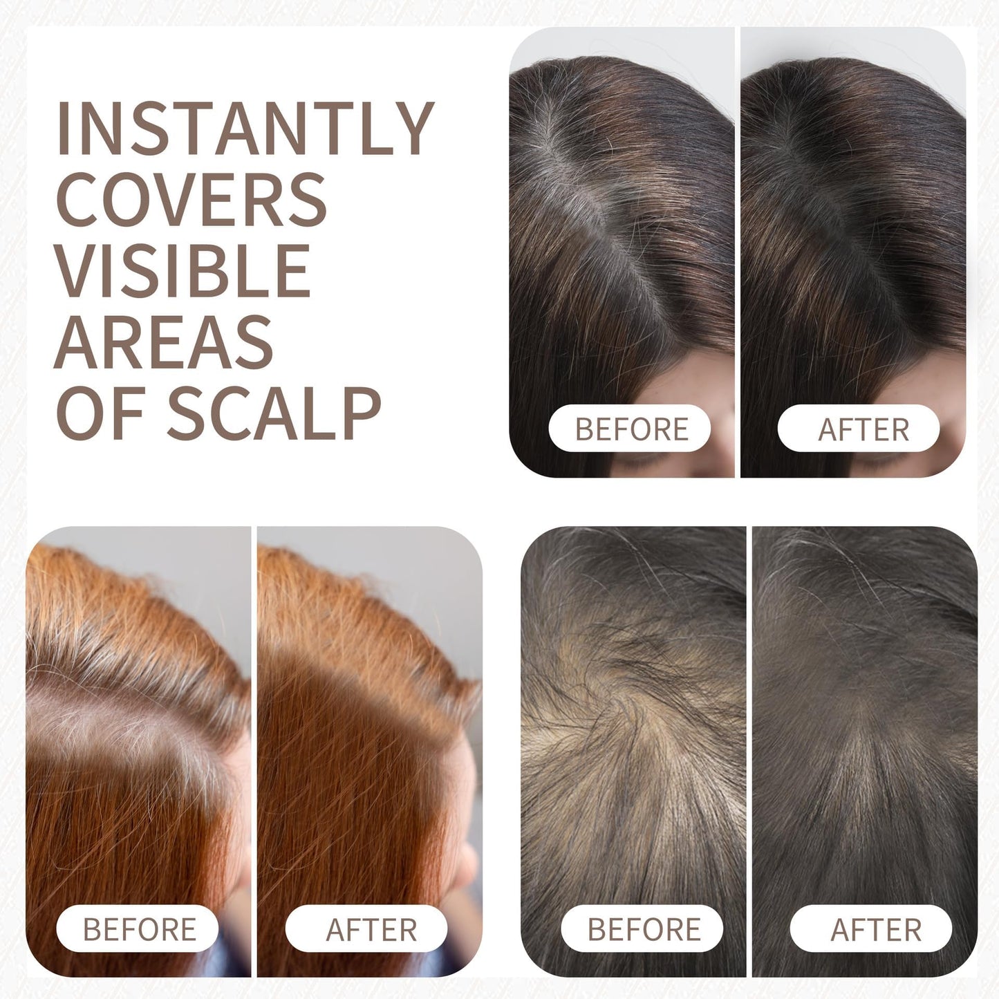 Maycheer Hairline Powder - Magic Root Cover Up - Hair Rich Hair Shadow - Gray Hair Coverage Touch Up Hair Powders for Women & Men (Beige, 0.14 Ounce (Pack of 1))