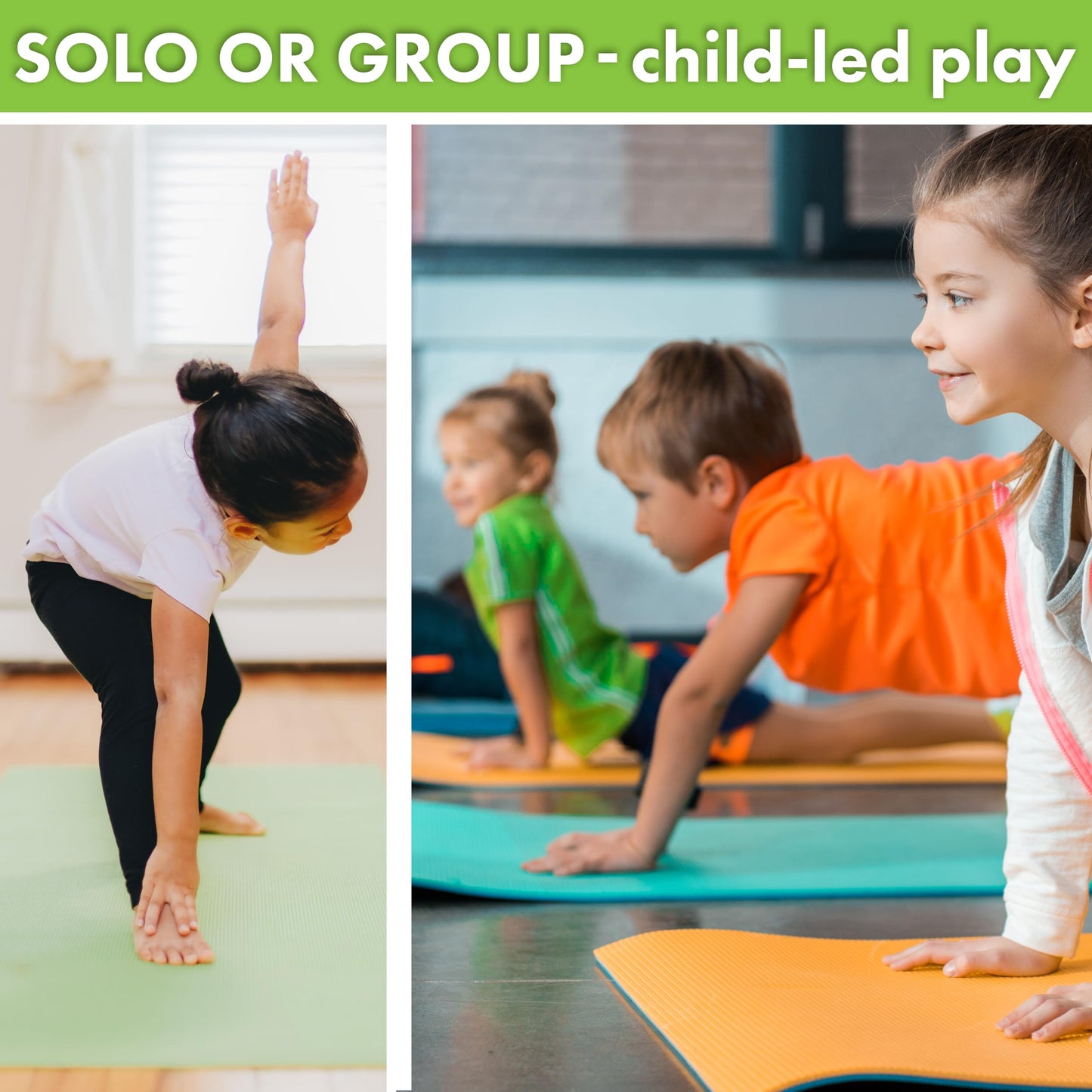 Covelico Kids Yoga Poses Poster and Exercise PE Posters - Set of 2 x A3 Laminated Physical Therapy Posters. Vibrant Physical Education Classroom Decor and Essential PE Teacher Supplies for PE Class.