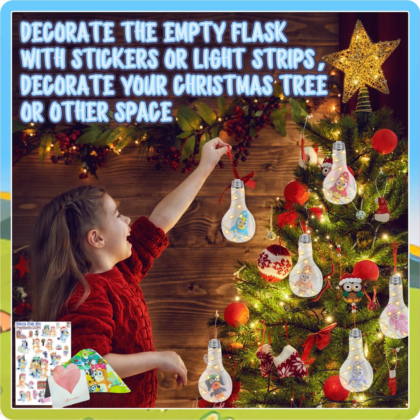 Bath Bombs Potions: Blue Heeler Bath Bombs for Kids, Kids Bath Bombs with Toys Inside for Dry Skin Moisturize, Kids Bath Toys & Scientific Toys, Dried Rose Petals with Eruption of Foams, Kid Gift Set