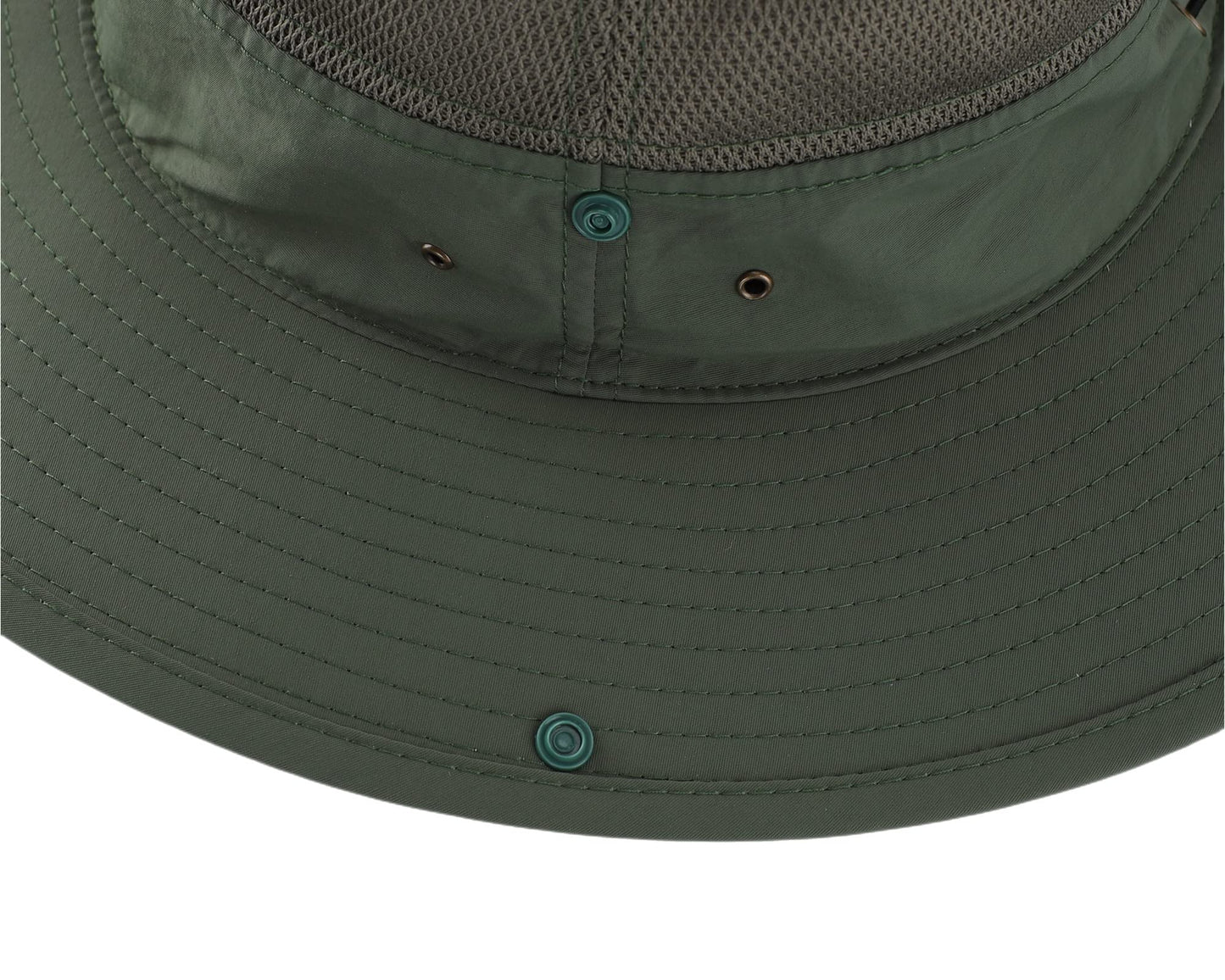 Connectyle Outdoor Mesh Sun Hat Wide Brim UV Sun Protection Hat Fishing Hiking Hat (Light Army Green)